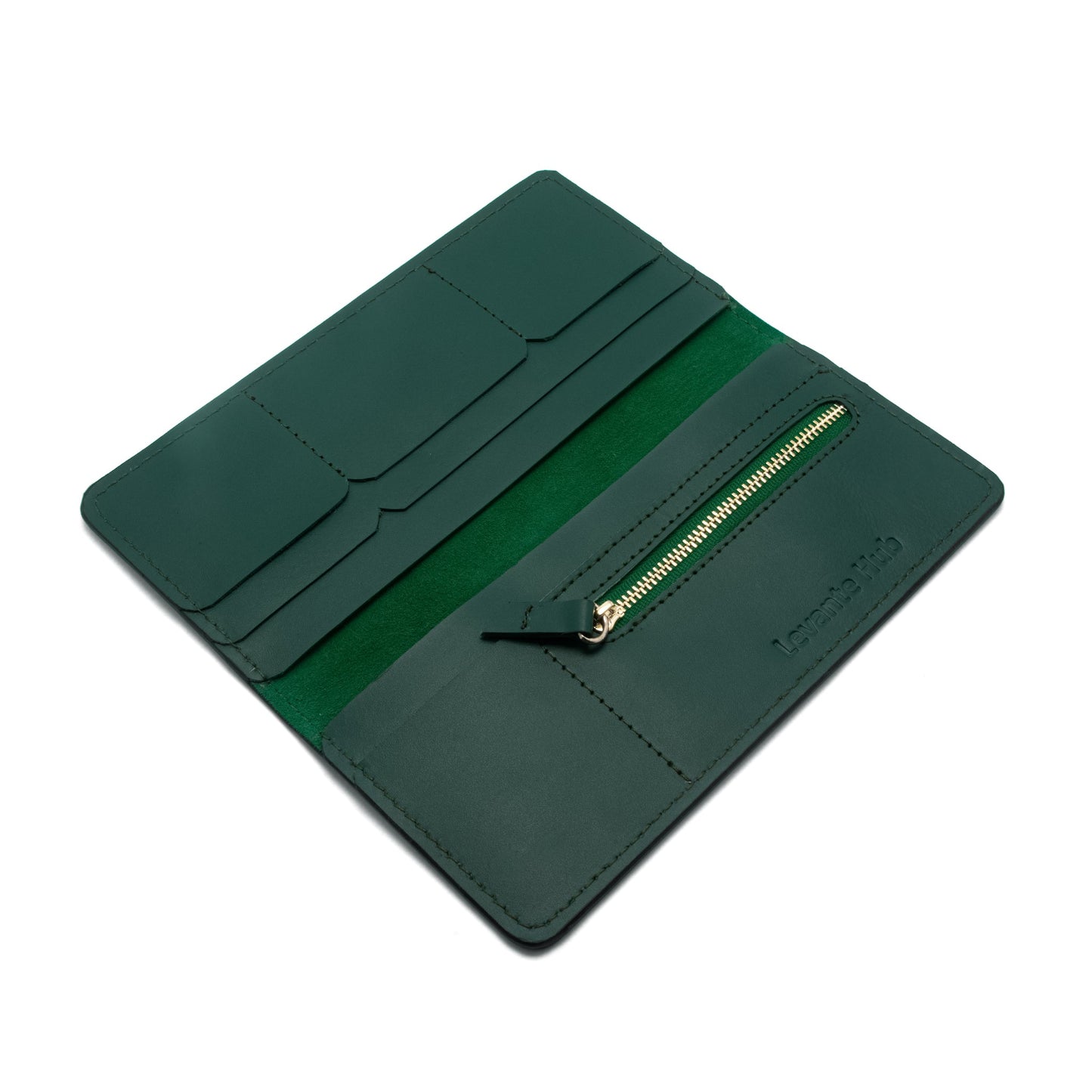 Forest Line Wallet – Cow Leather with Goat Suede Lining